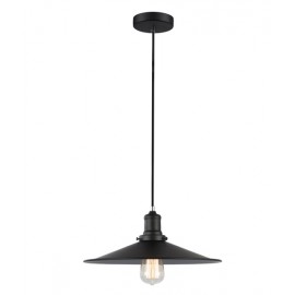 CLA-Piatto: Black Iron Coolie Pendant Lights